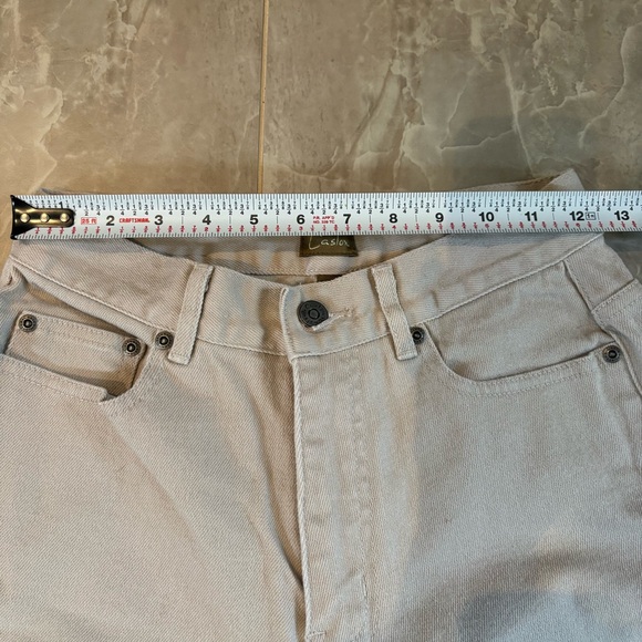 Caslon Women's Straight Leg Cropped Jeans Mid Rise Beige Sz 2 90s Classic Preppy - Picture 5 of 8